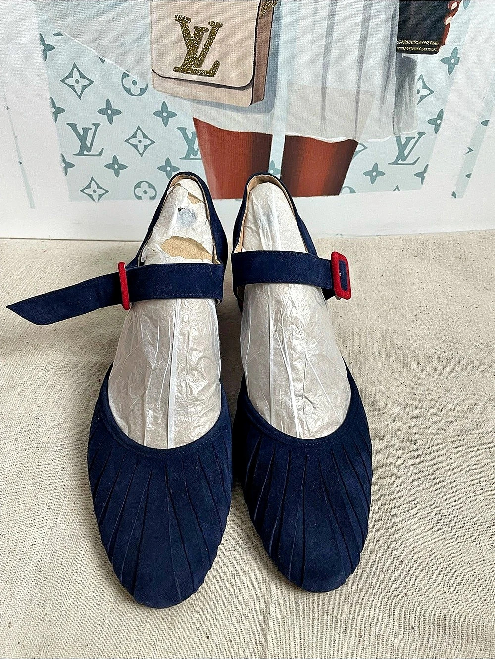 Cristina Millotti Mary Jane style heels sz EU 38.5